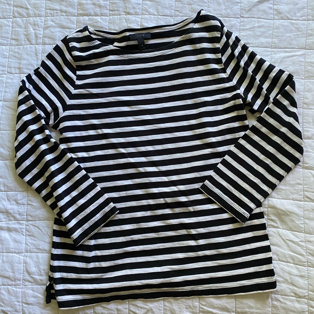 J Crew Striped Long Sleeve Tee